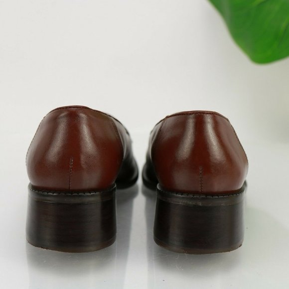 Ipanema Brazil Women Anise Loafer Slip On Size 8.5 Brown Leather Business Casual - Picture 7 of 12